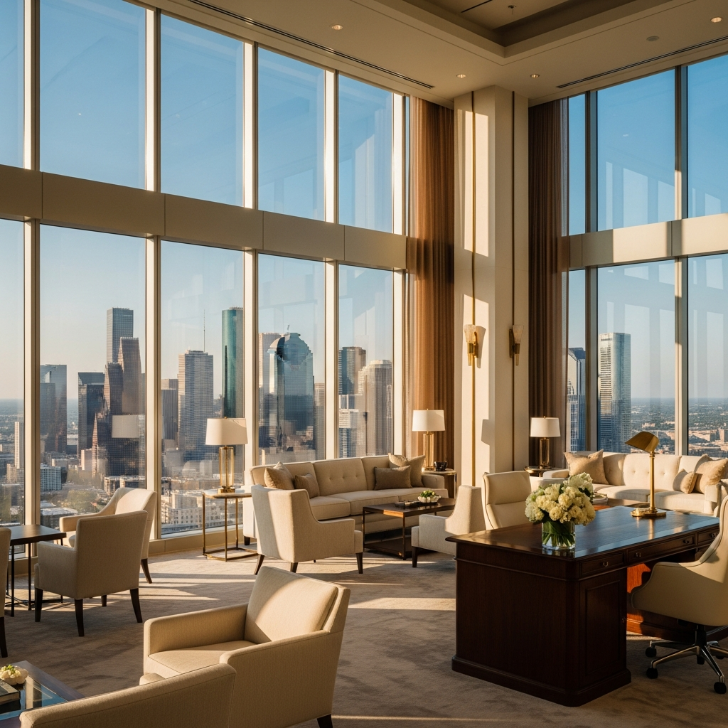 Magnolia Chambers Houston office with city skyline